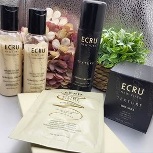 Ecru 5 pc Hair Care Bundle, Silk Conditioner Hair Wax Curl Masque, Texture Spray
